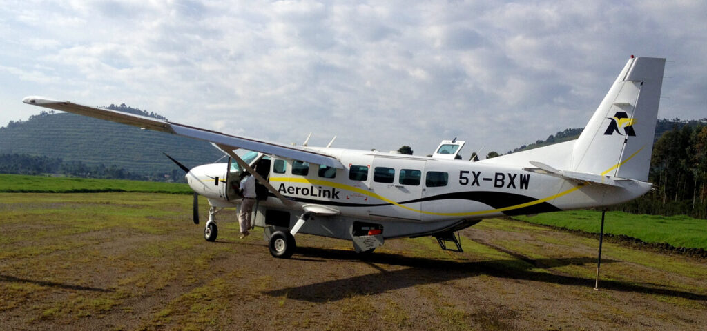 flying to Bwindi forest national park 