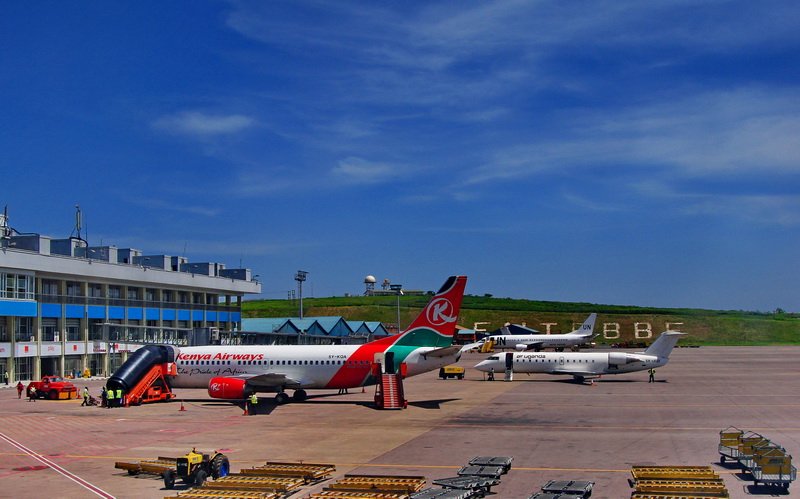 Entebbe International Airport.